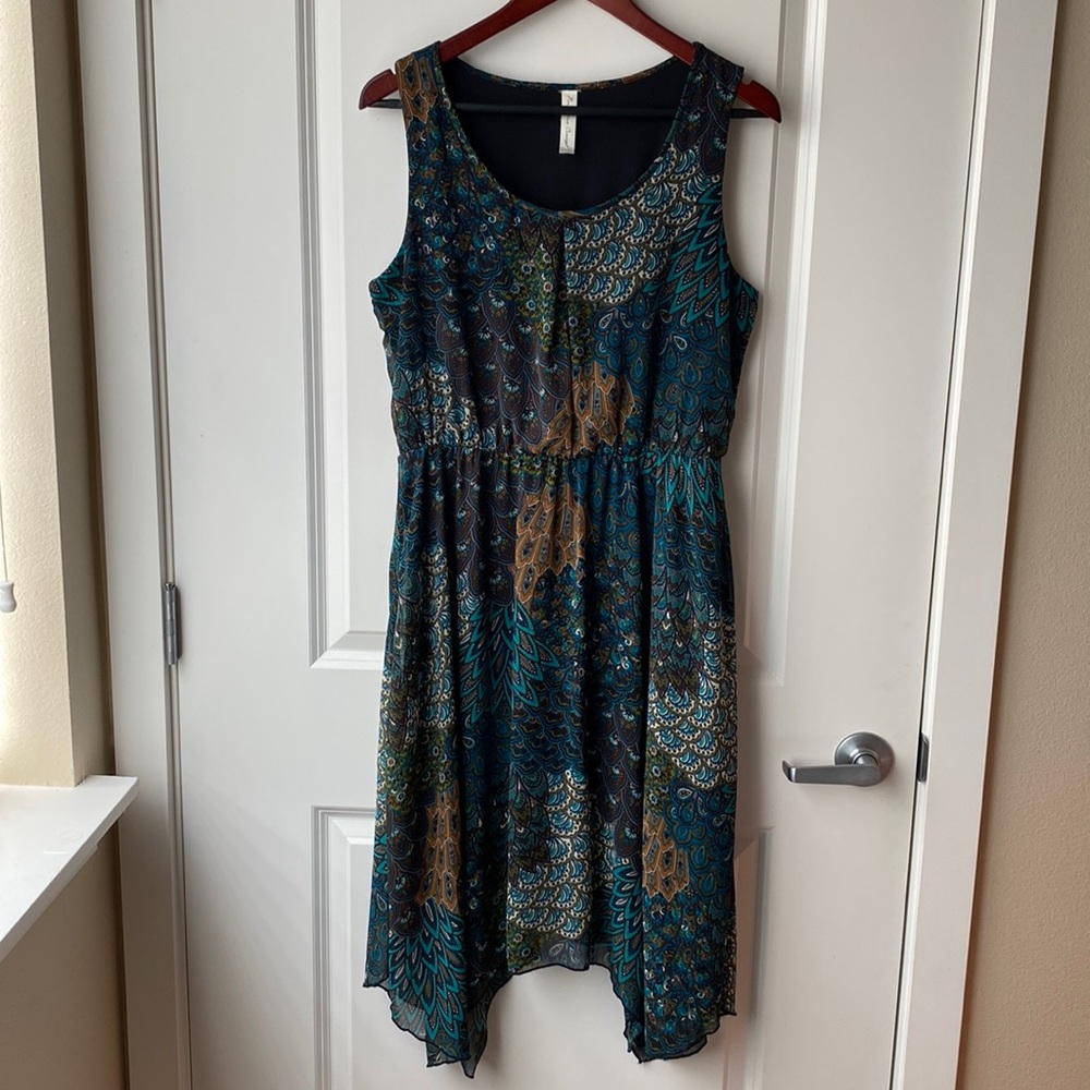 Floral & Paisley Midi Dress